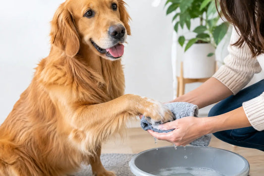 Come abituare il cane a lavare le zampe - PawFRESH Shop