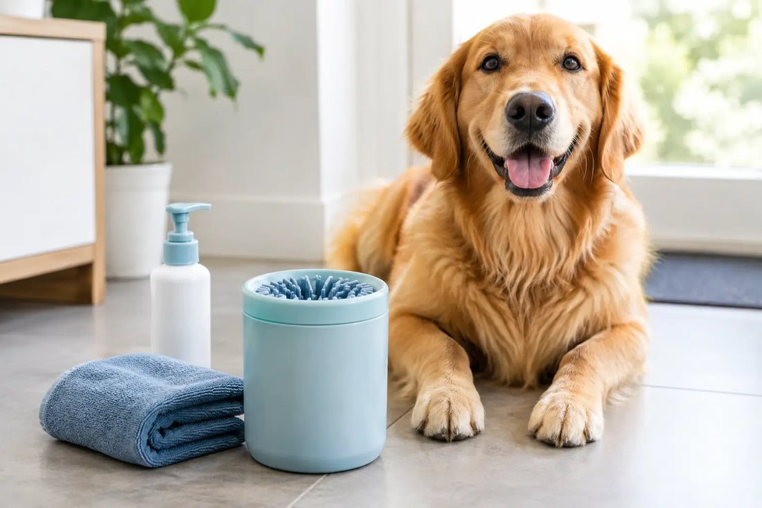 Kit pulizia zampe cane per pavimenti puliti