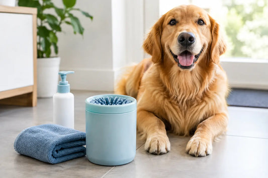 Kit pulizia zampe cane per pavimenti puliti