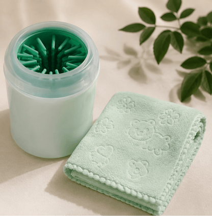 Panno in microfibra incluso nel kit puliscizampe PawFRESH